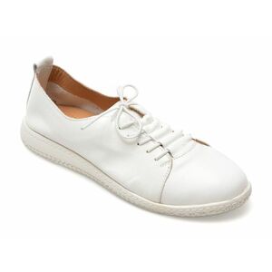Pantofi GRYXX albi, 5002023, din piele naturala imagine