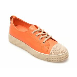 Pantofi GRYXX portocalii, 23811, din piele naturala imagine