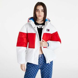 Tommy Jeans Shiny Badge Puffer Red imagine