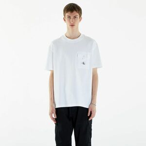 Calvin Klein Jeans Texture Pocket Short Sleeve T-Shirt Bright White imagine