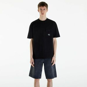 Calvin Klein Jeans Texture Pocket Short Sleeve T-Shirt CK Black imagine