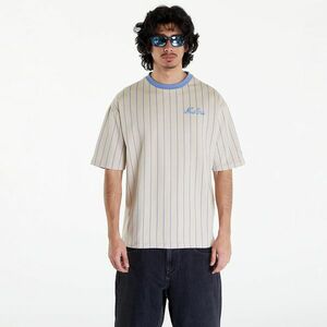 New Era Pinstripe Oversized T-Shirt UNISEX Stone/ Copen Blue imagine