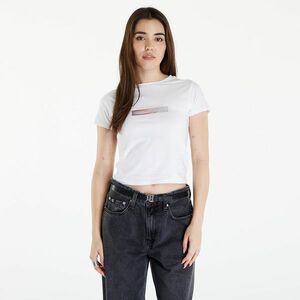 Calvin Klein Jeans Diffused Box Fitted Short Sleeve Tee Bright White imagine