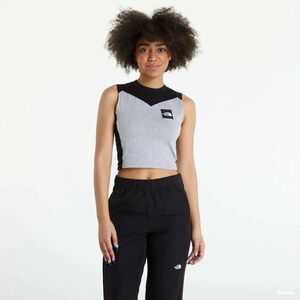 The North Face Cropped Fitted Tank Top Tnf Light Grey Heather imagine