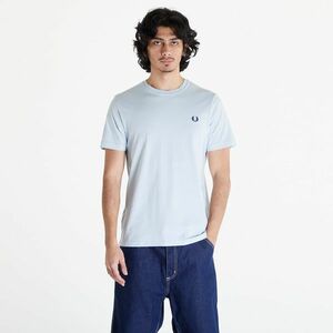 FRED PERRY Crew Neck T-Shirt Lgice/ Midnight Blue imagine