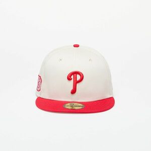 New Era Philadelphia Phillies 59FIFTY Fitted Cap Ivory/ Front Door Red imagine