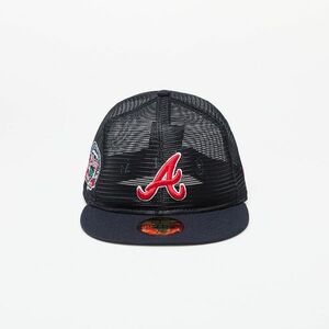 New Era Atlanta Braves MLB Mesh Patch 59FIFTY Fitted Cap Navy imagine