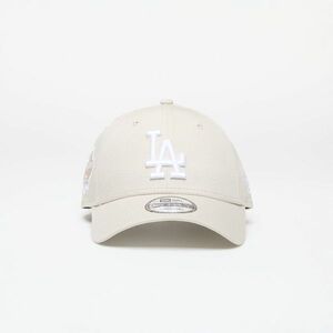 New Era Los Angeles Dodgers MLB Side Patch 9FORTY Adjustable Cap Stone/ White imagine