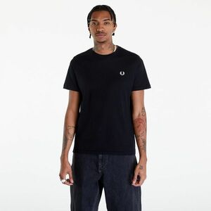 FRED PERRY Crew Neck T-Shirt Black imagine
