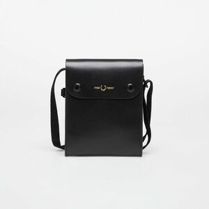 FRED PERRY Burnished Leather Pouch Black imagine