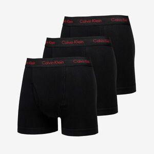 Calvin Klein Cotton Stretch Wicking Technology Classic Fit Trunk 3-Pack Black imagine