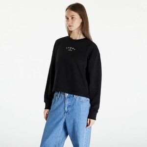 Tommy Jeans Essential Logo 2 Relaxed Fit Crewneck Black imagine