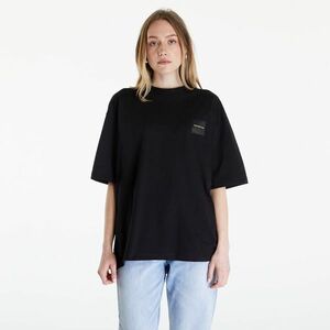 Calvin Klein Jeans Warp Logo Boyfriend Short Sleeve Tee Black imagine