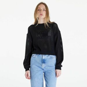 Tommy Jeans Open Stitch Flag Sweater Black imagine