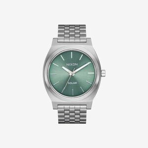 Nixon Time Teller Solar Watch Silver/ Jade Sunray imagine