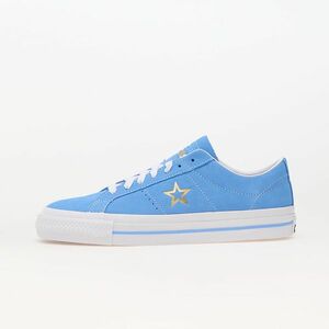 Converse One Star Pro Suede Lt Blue/ White/ Gold imagine