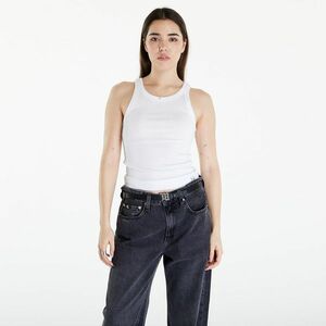 Calvin Klein Jeans Variegated Rib Woven Top Bright White imagine