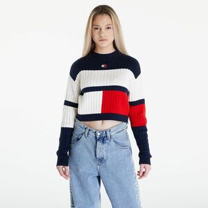 Tommy Jeans Colorblock Badge White imagine