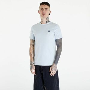 FRED PERRY Ringer T-Shirt Lgice/ Midnight Blue imagine
