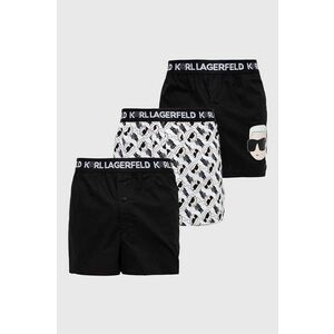 Karl Lagerfeld boxeri de bumbac 3-pack culoarea negru imagine