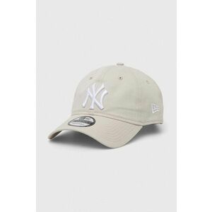 New Era șapcă de baseball din bumbac culoarea gri, cu model, NEW YORK YANKEES imagine