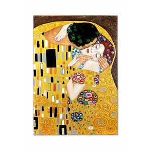reproducere pictată în ulei Gustav Klimt, Pocałunek 50 x 70 cm imagine