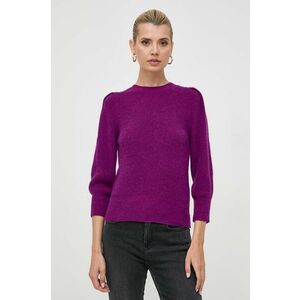 Marella pulover din amestec de lana femei, culoarea violet, light imagine