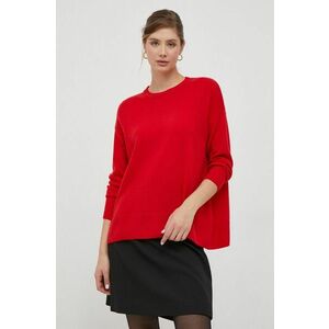 Sisley pulover de lana femei, culoarea rosu, light imagine