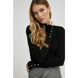 Answear Lab pulover femei, culoarea negru, light, cu turtleneck imagine