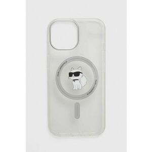 Karl Lagerfeld Husă pentru telefon iPhone 15 6.1 culoarea transparent imagine