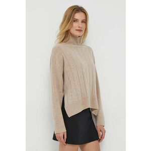 Sisley pulover de lana femei, culoarea bej, light imagine