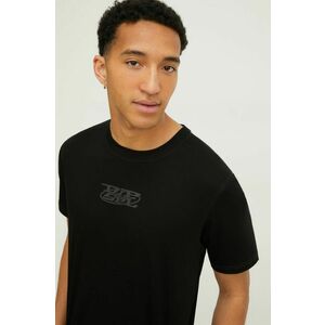 Diesel tricou din bumbac barbati, culoarea negru, cu imprimeu imagine