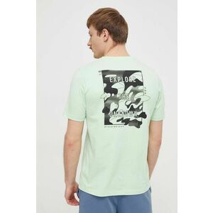 adidas tricou din bumbac bărbați, culoarea verde, cu imprimeu IN6237 imagine
