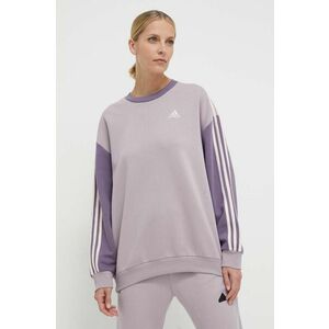adidas bluză femei, culoarea violet, cu model IR6137 imagine