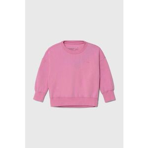 Abercrombie & Fitch bluza copii culoarea roz, melanj imagine