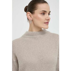 Morgan pulover din amestec de lana femei, culoarea bej, light, cu turtleneck imagine