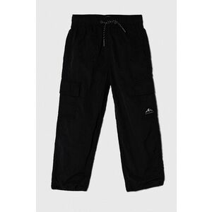 Abercrombie & Fitch pantaloni copii culoarea negru, cu imprimeu imagine