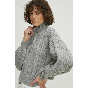 Medicine pulover femei, culoarea gri, imagine