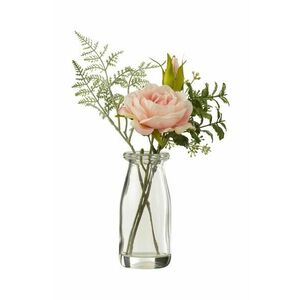 J-Line buchet artificial într-o vază Bouquet Roses In Vase imagine