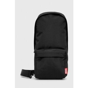 Diesel rucsac barbati, culoarea negru, mic, neted imagine