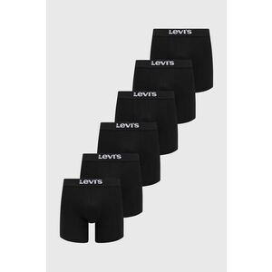 Levi's boxeri 6-pack barbati, culoarea negru imagine