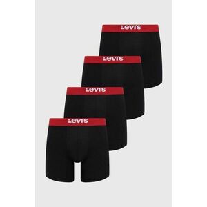 Levi's boxeri 4-pack barbati, culoarea negru imagine