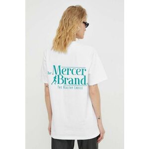 Mercer Amsterdam tricou din bumbac culoarea alb, cu imprimeu imagine