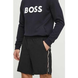 Boss Green pantaloni scurti x Matteo Berrettini barbati, culoarea negru imagine