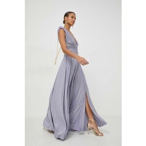 Elisabetta Franchi rochie culoarea violet, maxi, evazati imagine
