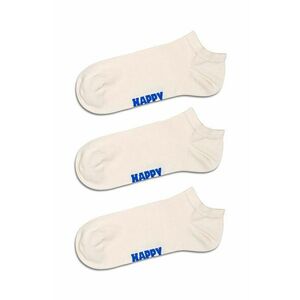 Happy Socks sosete Solid Low 3-pack culoarea alb imagine