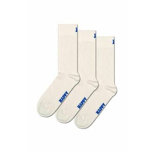 Happy Socks sosete Solid 3-pack culoarea alb imagine