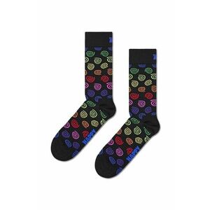Happy Socks sosete Swirl Sock culoarea negru imagine