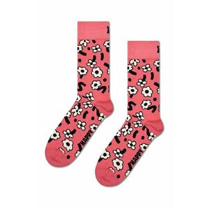Happy Socks sosete Dancing Flower Sock culoarea roz imagine