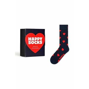 Happy Socks sosete Gift Box Heart culoarea albastru marin imagine
